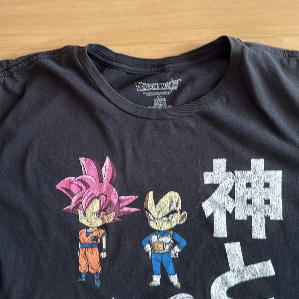 DRAGON BALL Z SUPER CHIBI CHARACTERS MENS LARGE BLACK COTTON T-SHIRT - Picture 2 of 8